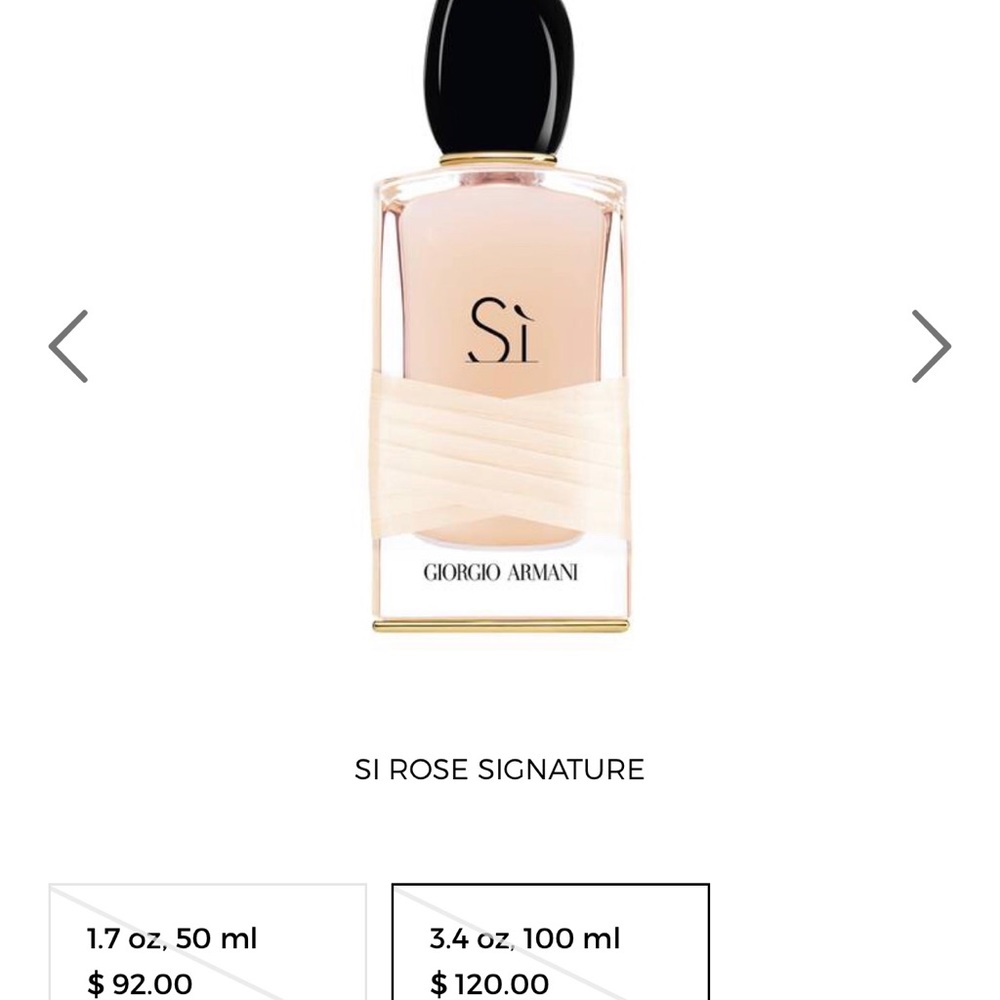 🌹3.4 fl oz Giorgio Armani Si Rose Signature